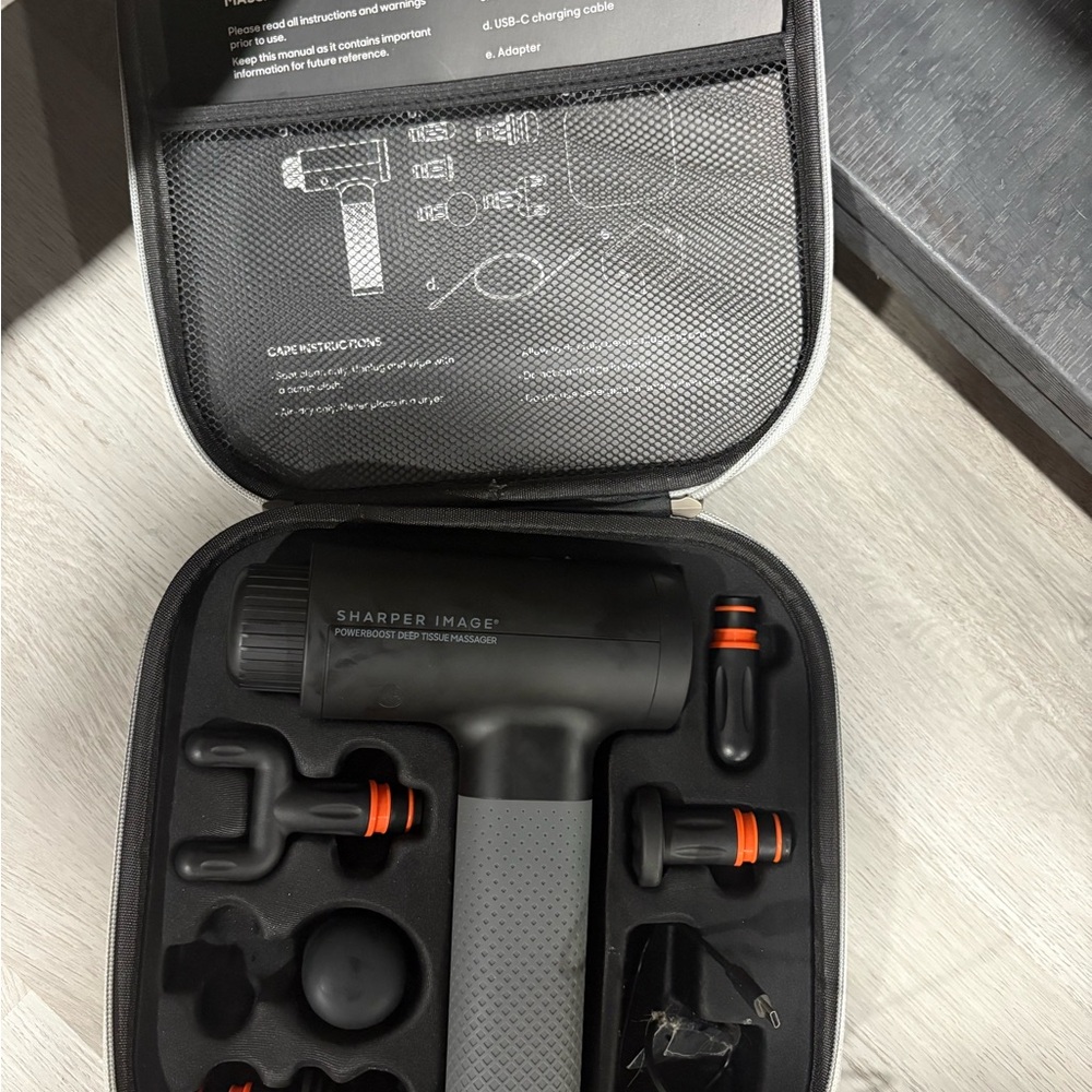 Sharper Image Black Massage Gun